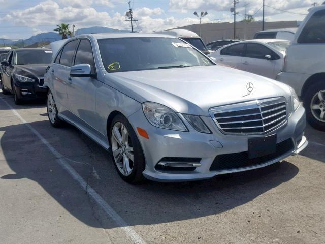 WDDHF5KB6DA706604 - 2013 MERCEDES-BENZ E 350 SILVER photo 1