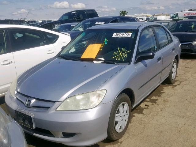 2HGES16394H567897 - 2004 HONDA CIVIC DX V SILVER photo 2