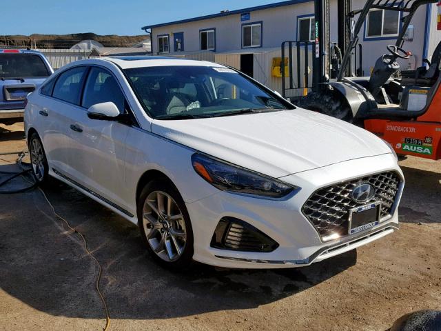 5NPE34AB3JH692506 - 2018 HYUNDAI SONATA SPO WHITE photo 1