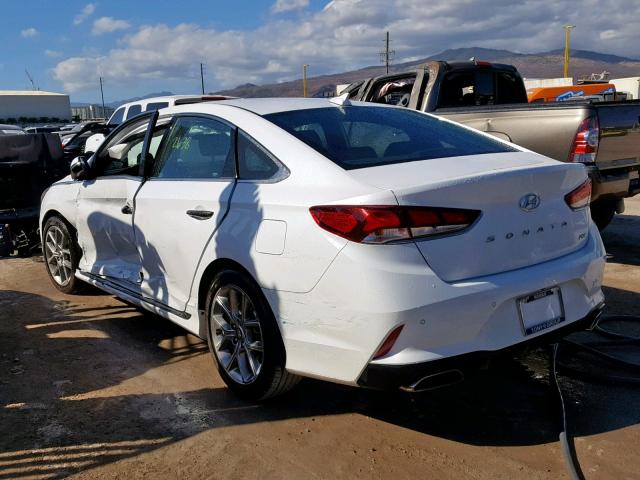 5NPE34AB3JH692506 - 2018 HYUNDAI SONATA SPO WHITE photo 3