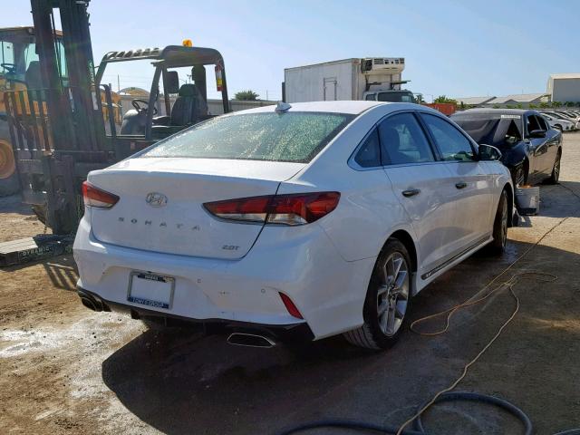 5NPE34AB3JH692506 - 2018 HYUNDAI SONATA SPO WHITE photo 4