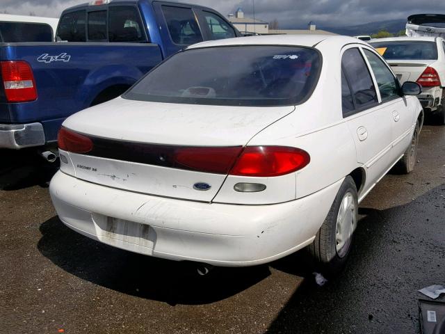 1FAFP13P4WW320485 - 1998 FORD ESCORT SE WHITE photo 4