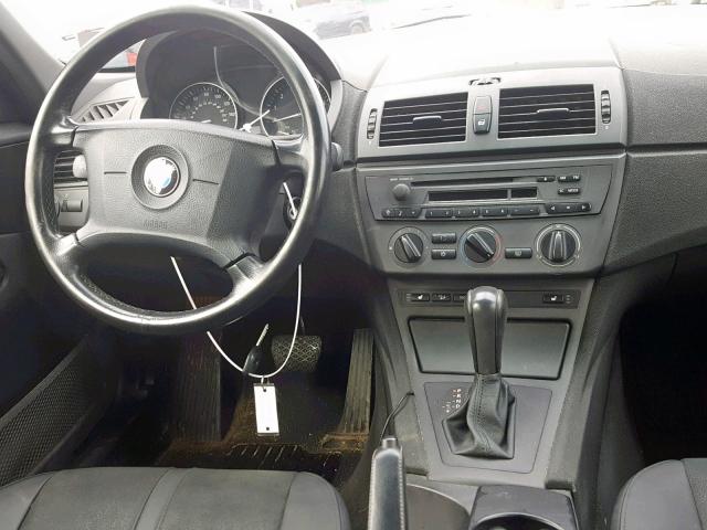 WBXPA73474WC39377 - 2004 BMW X3 2.5I SILVER photo 9