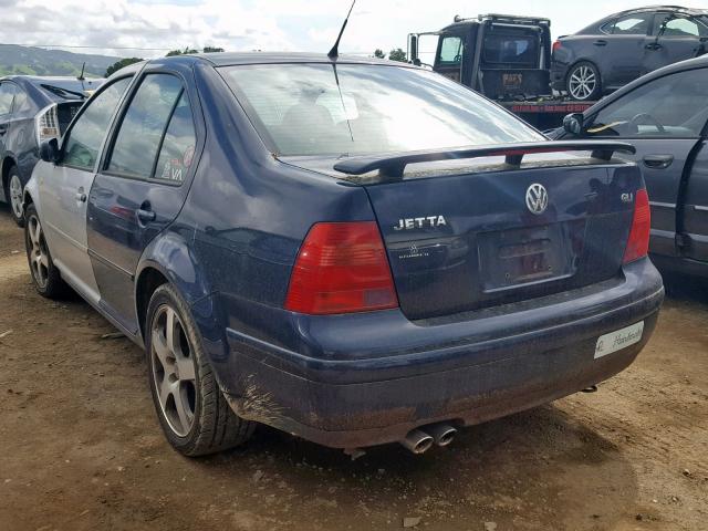 3VWVH69M73M087465 - 2003 VOLKSWAGEN JETTA GLI BLUE photo 3