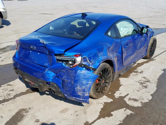 JF1ZCAD12J9600223 - 2018 SUBARU BRZ 2.0 TS BLUE photo 4