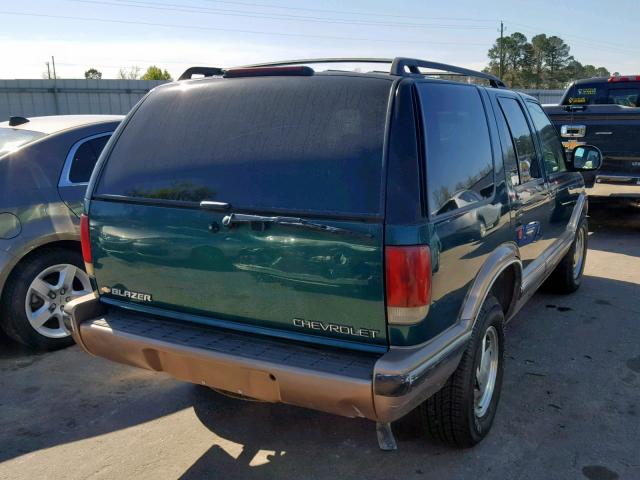 1GNDT13W7T2147561 - 1996 CHEVROLET BLAZER GREEN photo 4