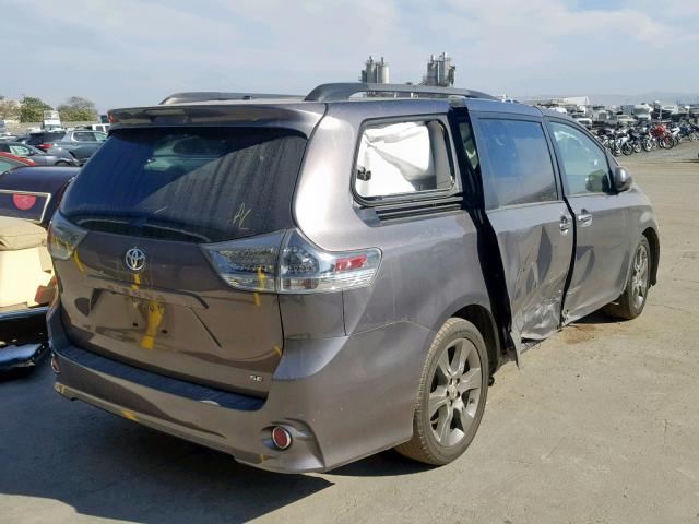 5TDXK3DC2FS675868 - 2015 TOYOTA SIENNA SPO GRAY photo 4