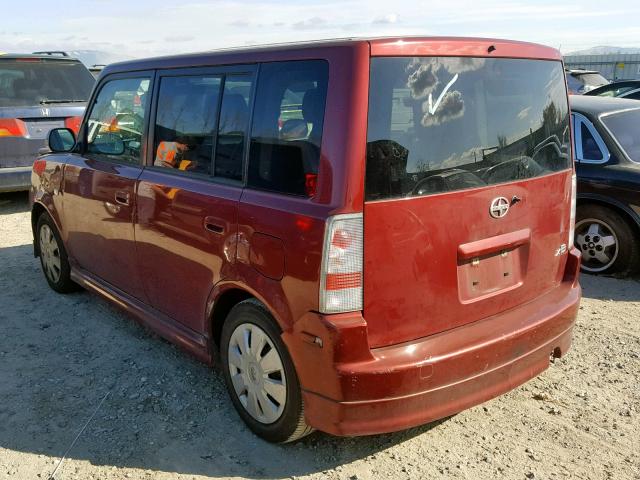 JTLKT324464090535 - 2006 TOYOTA XB BURGUNDY photo 3