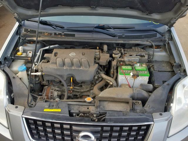 3N1AB61E68L700859 - 2008 NISSAN SENTRA 2.0 SILVER photo 7