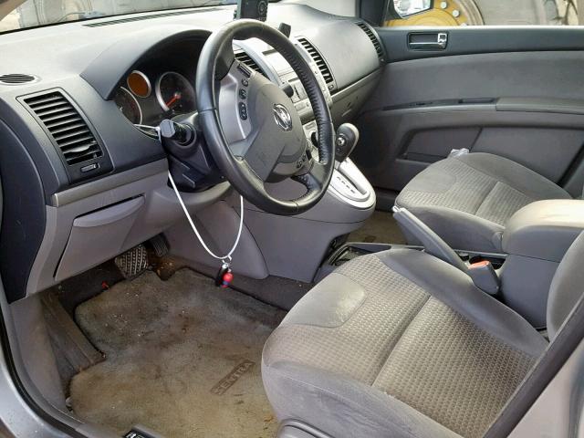 3N1AB61E68L700859 - 2008 NISSAN SENTRA 2.0 SILVER photo 9