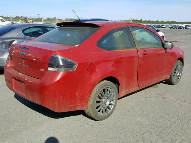 1FAHP33N19W135852 - 2009 FORD FOCUS SES RED photo 4