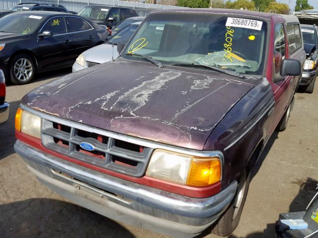 1FTCR10A7RUA93736 - 1994 FORD RANGER PURPLE photo 2