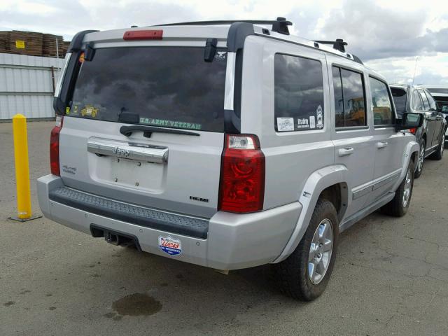 1J8HG58287C553191 - 2007 JEEP COMMANDER SILVER photo 4