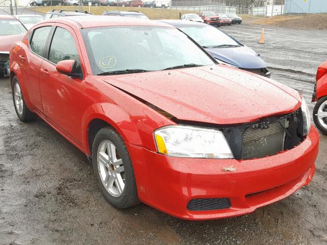 1B3BD1FB9BN577046 - 2011 DODGE AVENGER MA RED photo 1