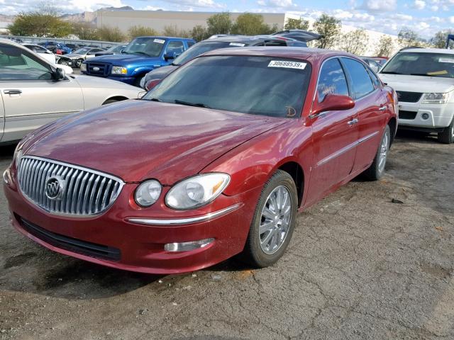 2G4WD582281376163 - 2008 BUICK LACROSSE C RED photo 2