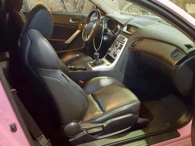 KMHHT6KDXAU017701 - 2010 HYUNDAI GENESIS CO PINK photo 5