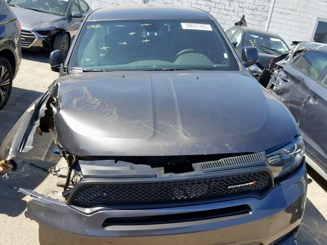 1C4RDJDG1KC558367 - 2019 DODGE DURANGO GT GRAY photo 7