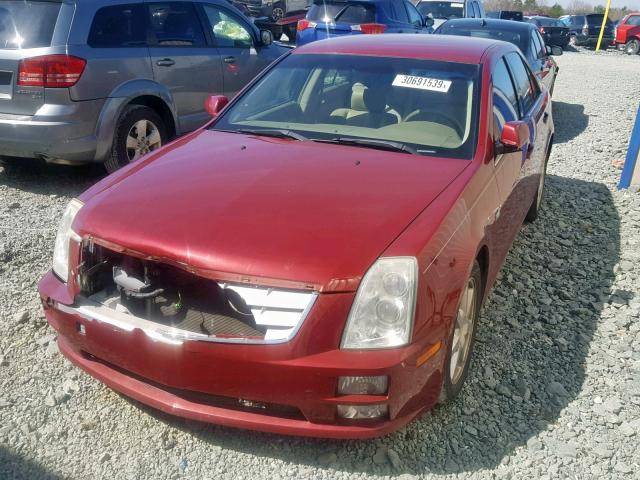 1G6DW677150177799 - 2005 CADILLAC STS RED photo 2