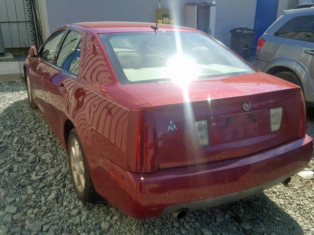 1G6DW677150177799 - 2005 CADILLAC STS RED photo 3
