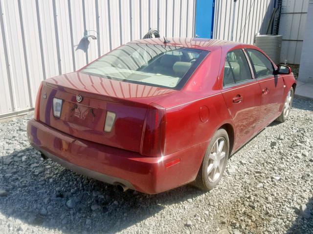1G6DW677150177799 - 2005 CADILLAC STS RED photo 4