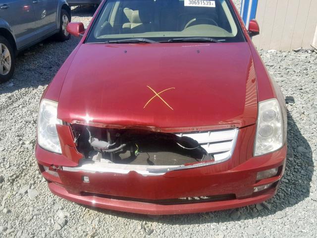 1G6DW677150177799 - 2005 CADILLAC STS RED photo 7