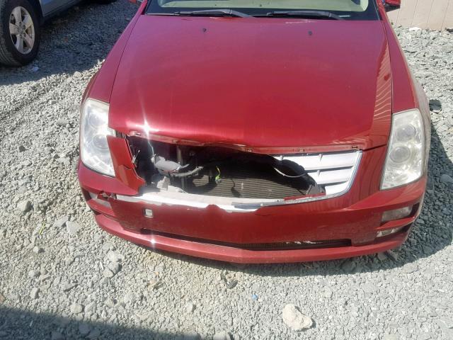 1G6DW677150177799 - 2005 CADILLAC STS RED photo 9