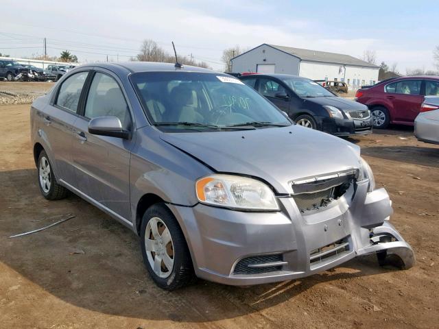 KL1TD5DE9AB124253 - 2010 CHEVROLET AVEO LS GRAY photo 1