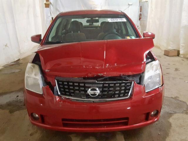 3N1AB61EX9L623415 - 2009 NISSAN SENTRA 2.0 RED photo 7