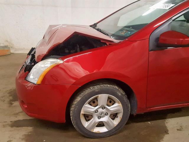 3N1AB61EX9L623415 - 2009 NISSAN SENTRA 2.0 RED photo 9