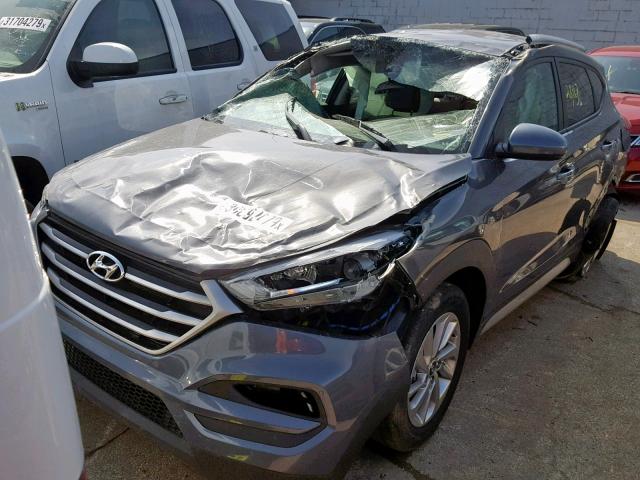 KM8J3CA46JU748918 - 2018 HYUNDAI TUCSON SEL GRAY photo 2