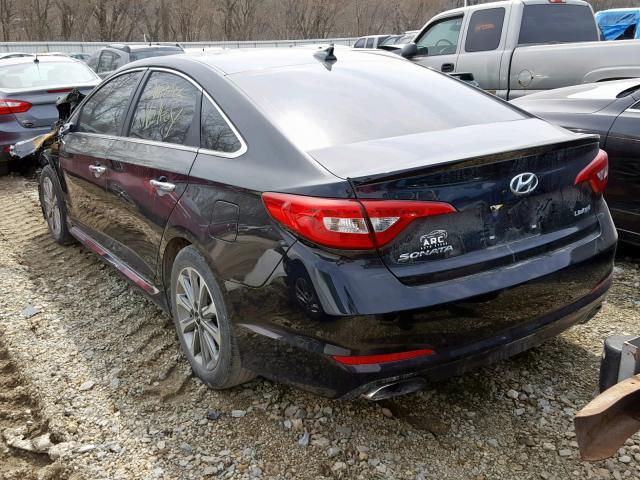 5NPE34AF9HH482943 - 2017 HYUNDAI SONATA SPO BLACK photo 3