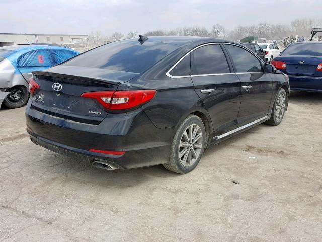 5NPE34AF9HH482943 - 2017 HYUNDAI SONATA SPO BLACK photo 4