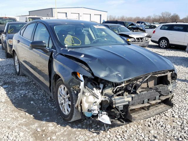 3FA6P0G7XGR131798 - 2016 FORD FUSION S GREEN photo 1