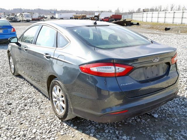 3FA6P0G7XGR131798 - 2016 FORD FUSION S GREEN photo 3