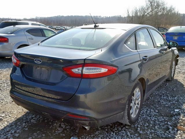 3FA6P0G7XGR131798 - 2016 FORD FUSION S GREEN photo 4