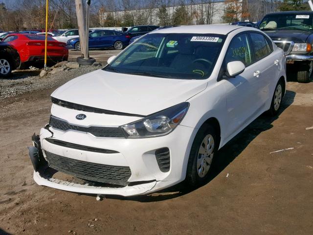 3KPA24AB5JE071144 - 2018 KIA RIO LX WHITE photo 2