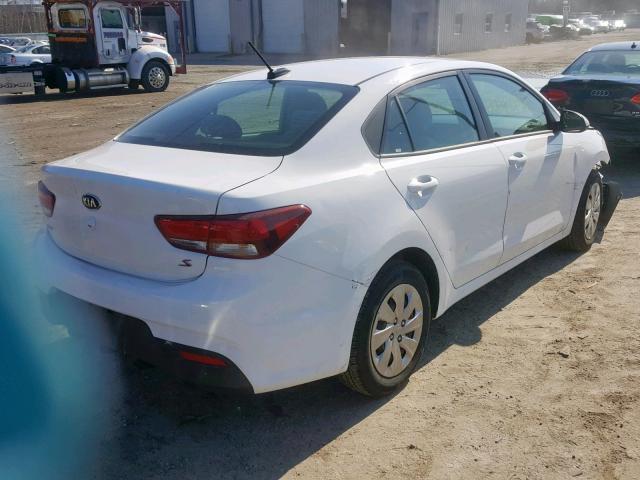 3KPA24AB5JE071144 - 2018 KIA RIO LX WHITE photo 4