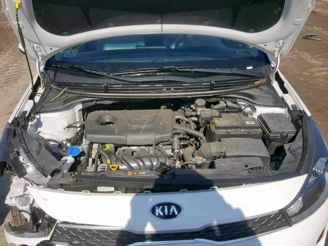 3KPA24AB5JE071144 - 2018 KIA RIO LX WHITE photo 7