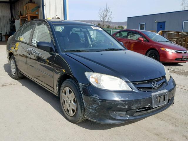 1HGES16325L001777 - 2005 HONDA CIVIC DX V BLACK photo 1