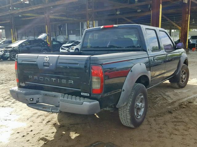 1N6ED27T53C437742 - 2003 NISSAN FRONTIER C BLACK photo 4