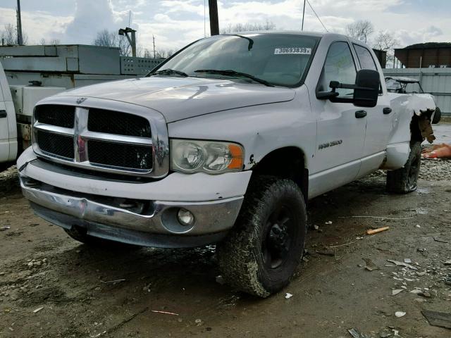 3D7KU28C73G775778 - 2003 DODGE RAM 2500 S WHITE photo 2