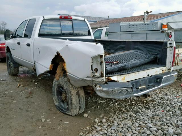 3D7KU28C73G775778 - 2003 DODGE RAM 2500 S WHITE photo 3