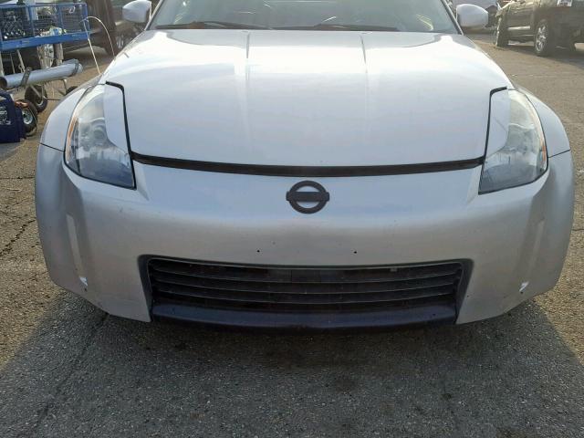 JN1AZ34E14T052262 - 2004 NISSAN 350Z COUPE SILVER photo 9