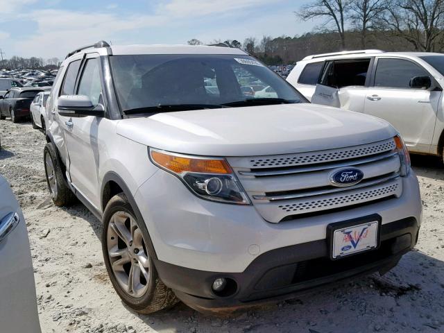 1FM5K8F8XFGA05228 - 2015 FORD EXPLORER L WHITE photo 1