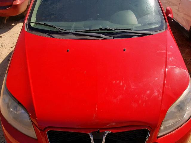 KL2TD66E29B674369 - 2009 PONTIAC G3 RED photo 7