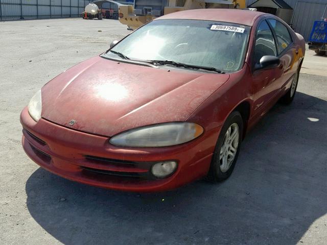 2B3HD56U41H589146 - 2001 DODGE INTREPID E BURGUNDY photo 2