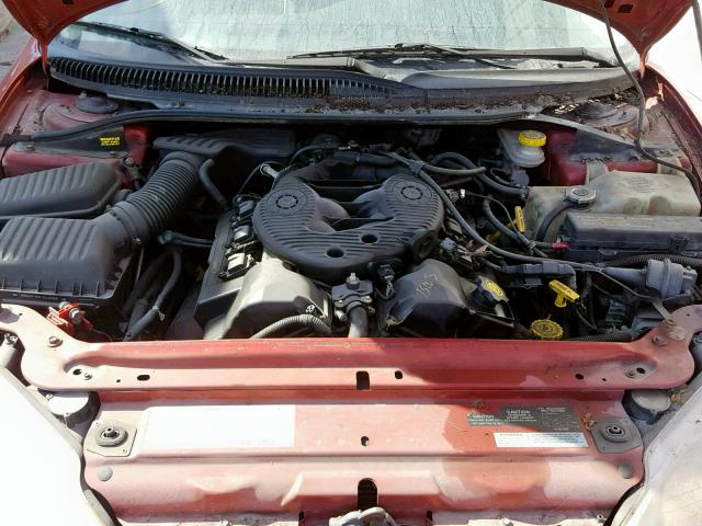 2B3HD56U41H589146 - 2001 DODGE INTREPID E BURGUNDY photo 7