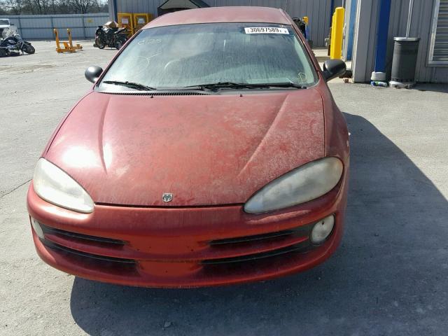 2B3HD56U41H589146 - 2001 DODGE INTREPID E BURGUNDY photo 9