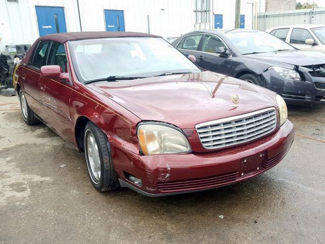 1G6KD54Y6YU287376 - 2000 CADILLAC DEVILLE MAROON photo 1