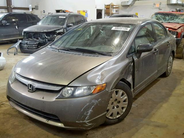 2HGFA16396H002060 - 2006 HONDA CIVIC DX V GRAY photo 2